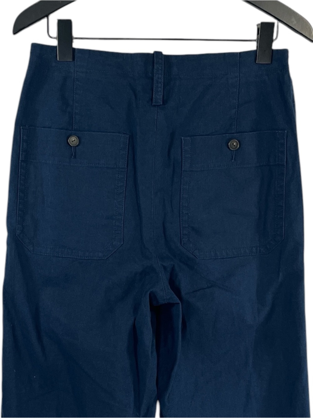 NWT Vince Tie Front Pull On Pants in Navy Size Small Hemp/Cotton Blend - Picture 8 of 10